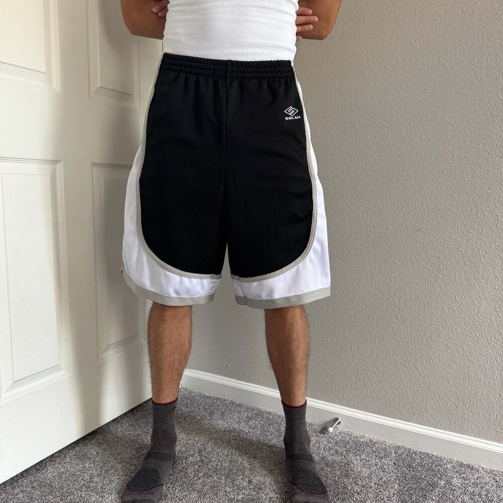 Selah Mixtape Oversized Mesh Basketball Shorts Black White Size M Sold Out